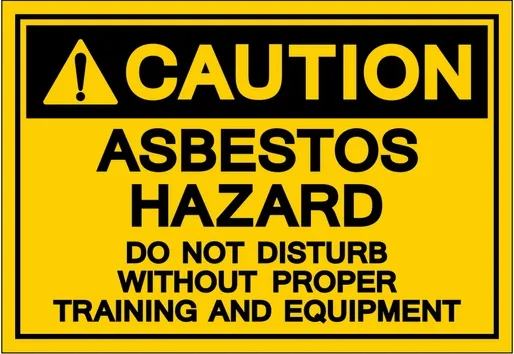 Caution Asbestos Hazard Symbol