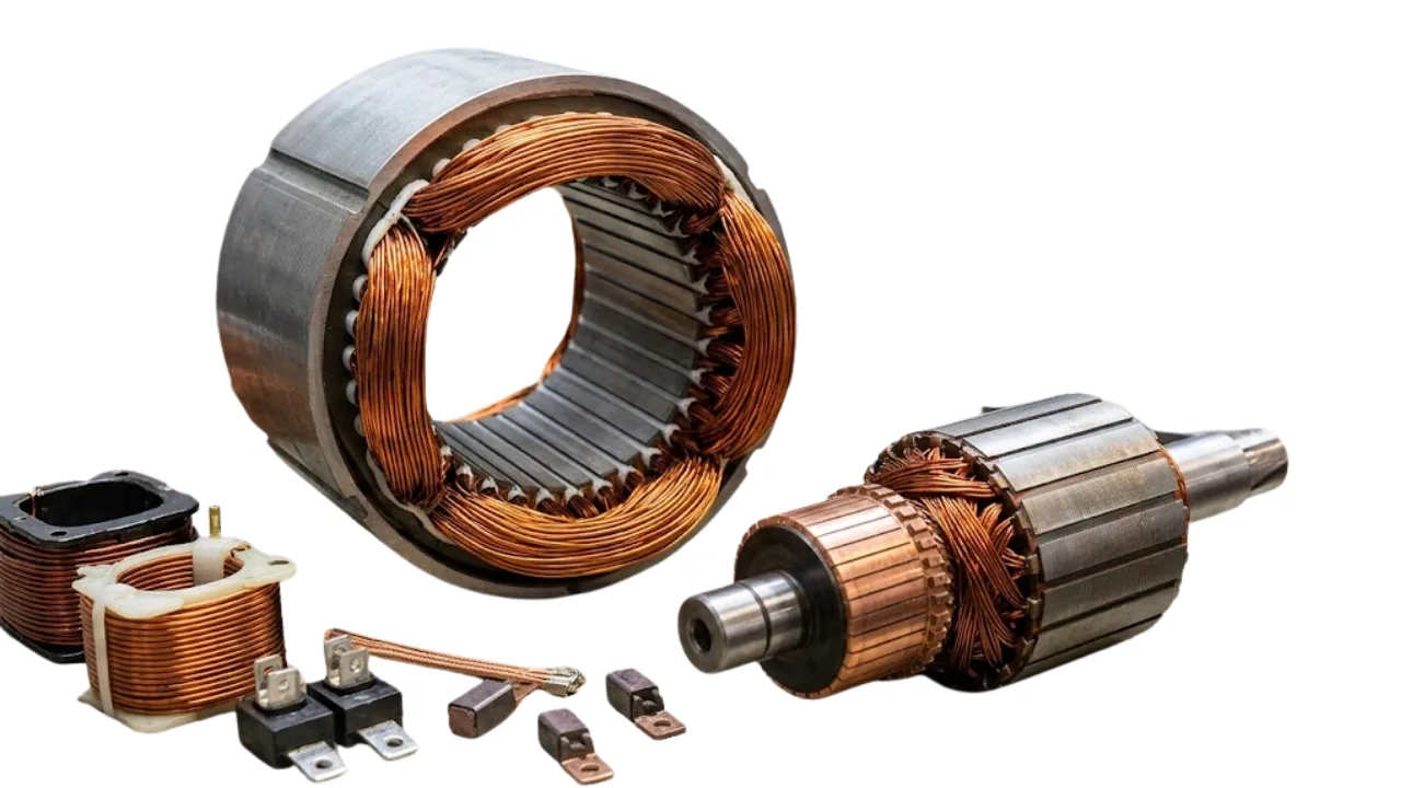 Copper motors and electrical components for recycling