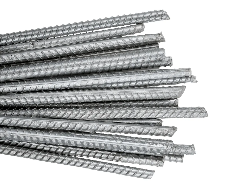 Rebar and metal rods scrap metal recycling bin